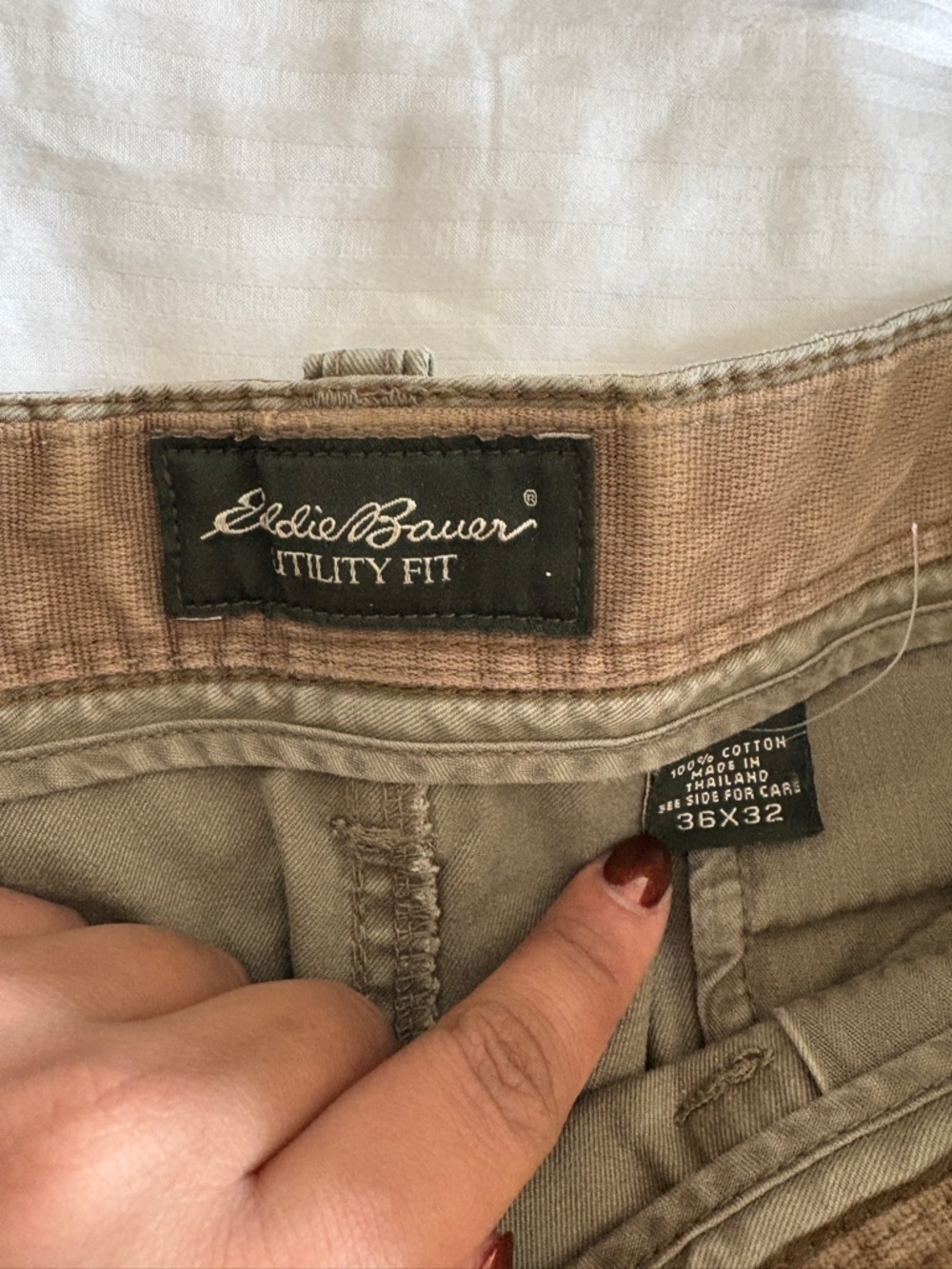 Eddie Bauer Men's Cargo Pants Khaki